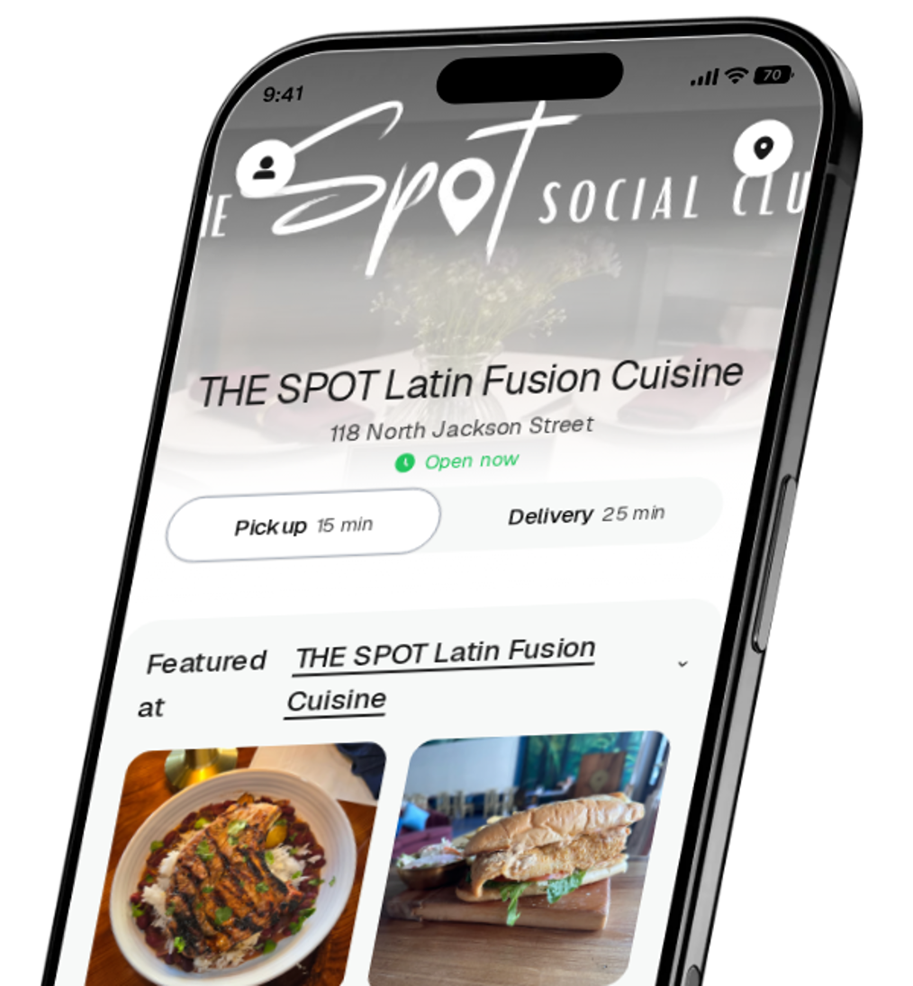 THE SPOT Latin Fusion Cuisine app preview